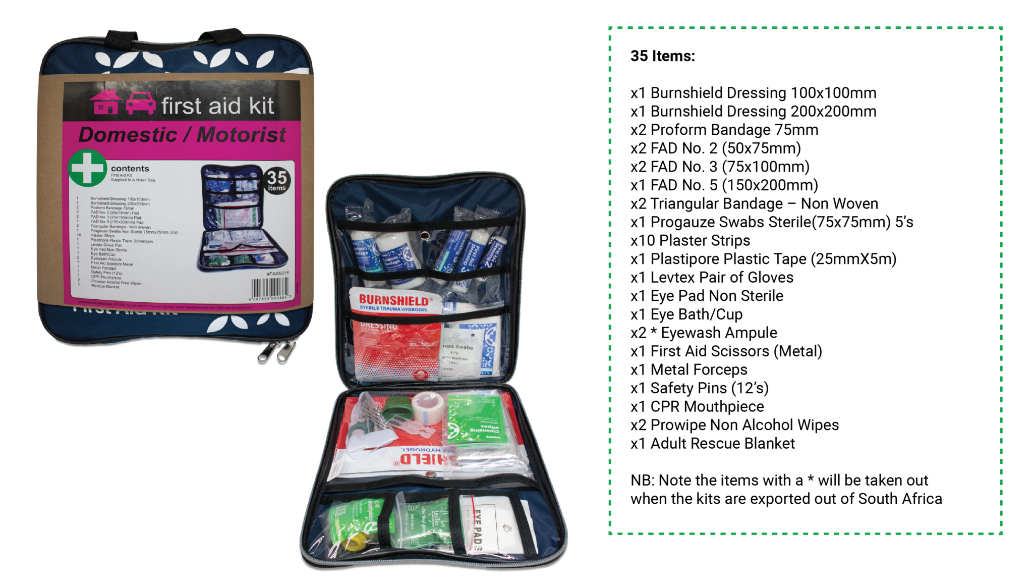 Prepacked Domestic/Motorist Kit